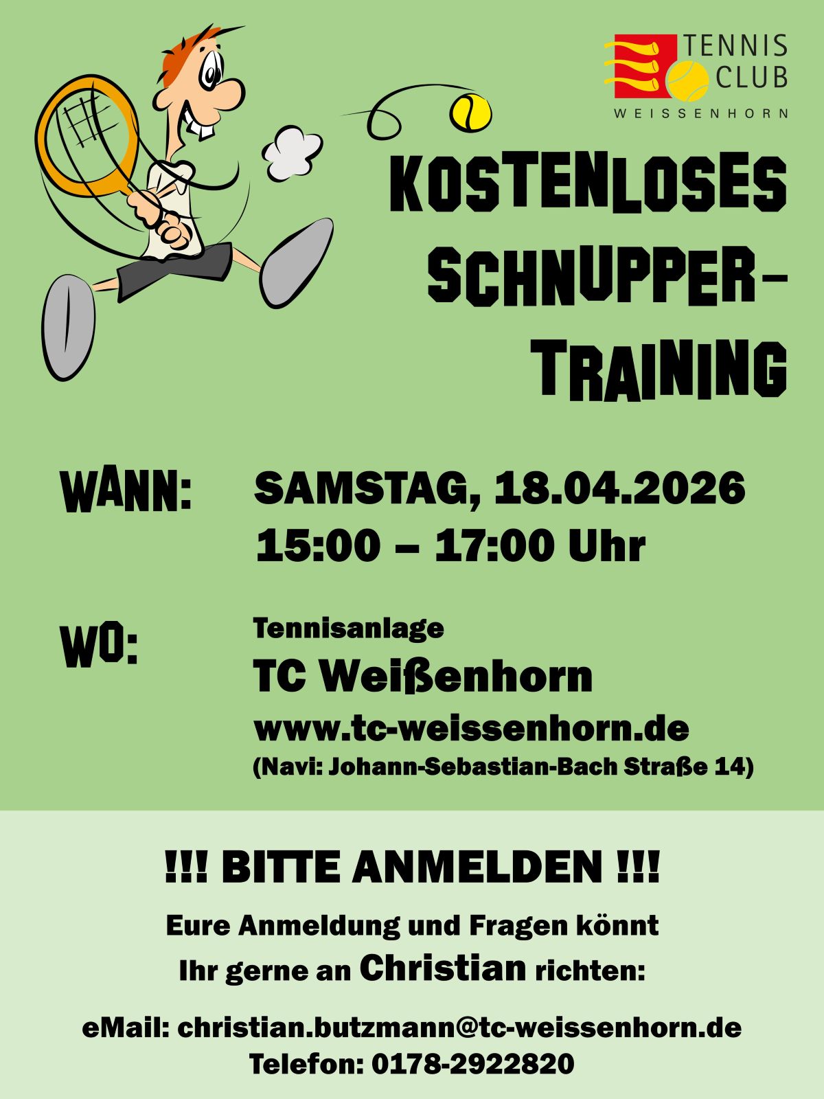 Schnuppertag beim TCW